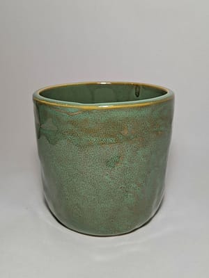 Ironstone Green Pot 11cm